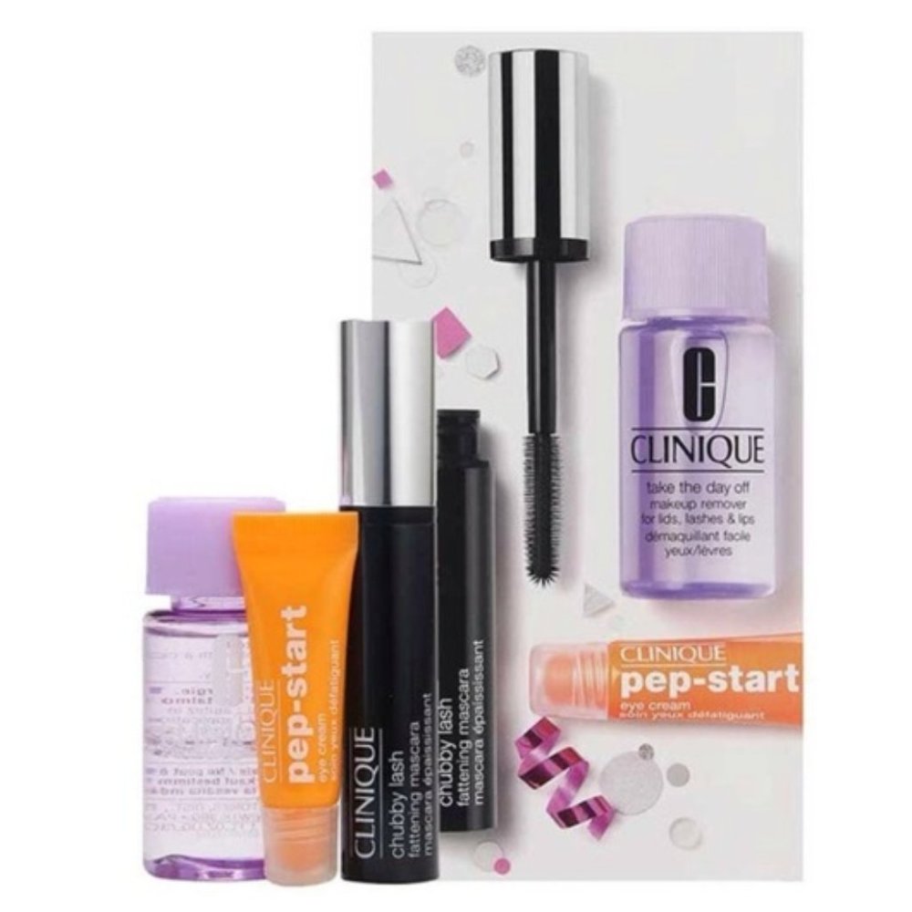 Clinique Mascara, Remover Pep-start TRIO SET!